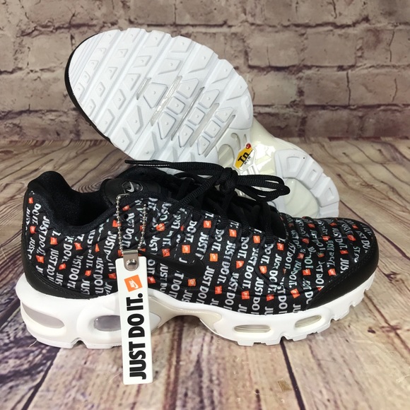 Nike Shoes - NIKE Air Max Plus "Just Do It" JDI Black/White